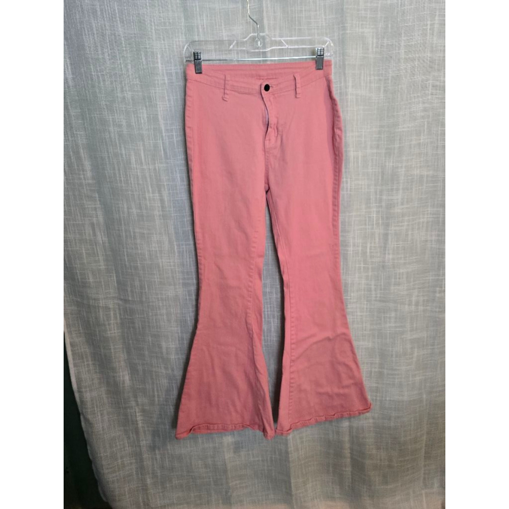Women's Unbranded Flare‎ Jeans Size M Pink